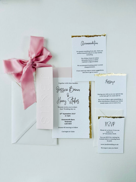 Sample Wedding Invitation - The Langham Collection