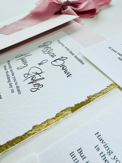 Sample Wedding Invitation - The Langham Collection
