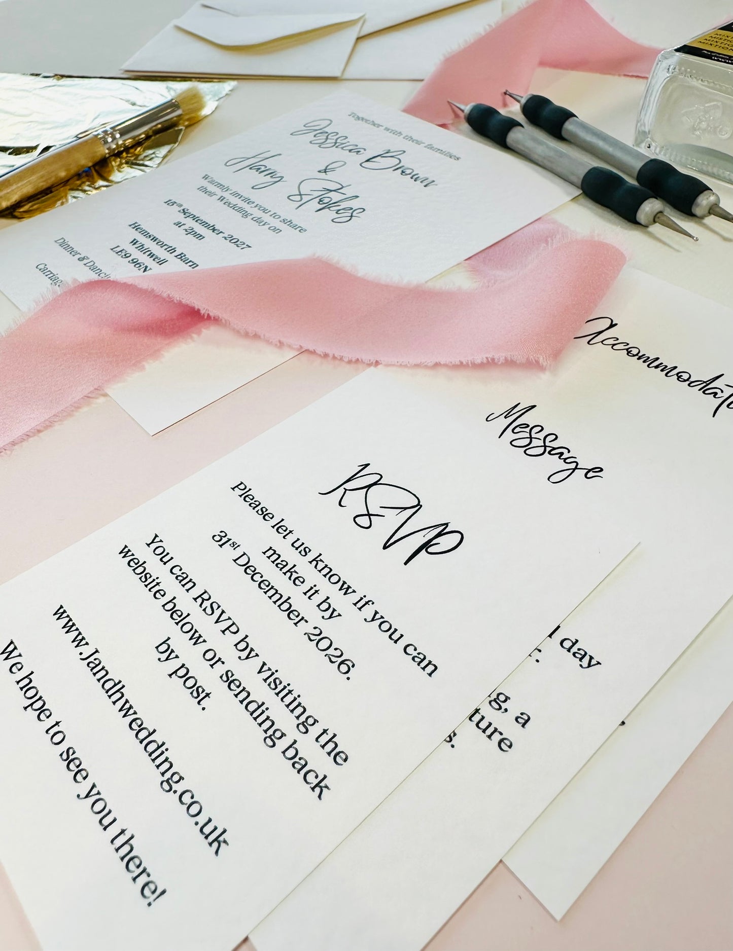 Wedding Invitation - The Langham Collection