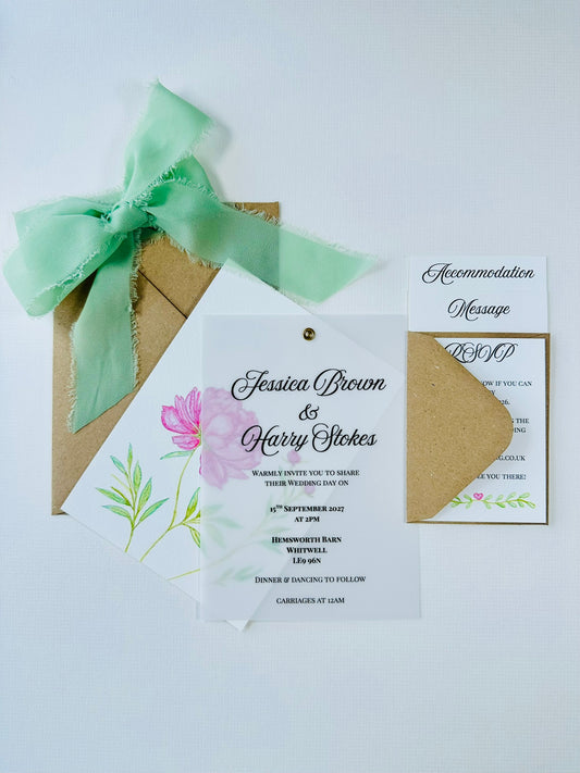 Wedding Invitation - The Barrowden Collection