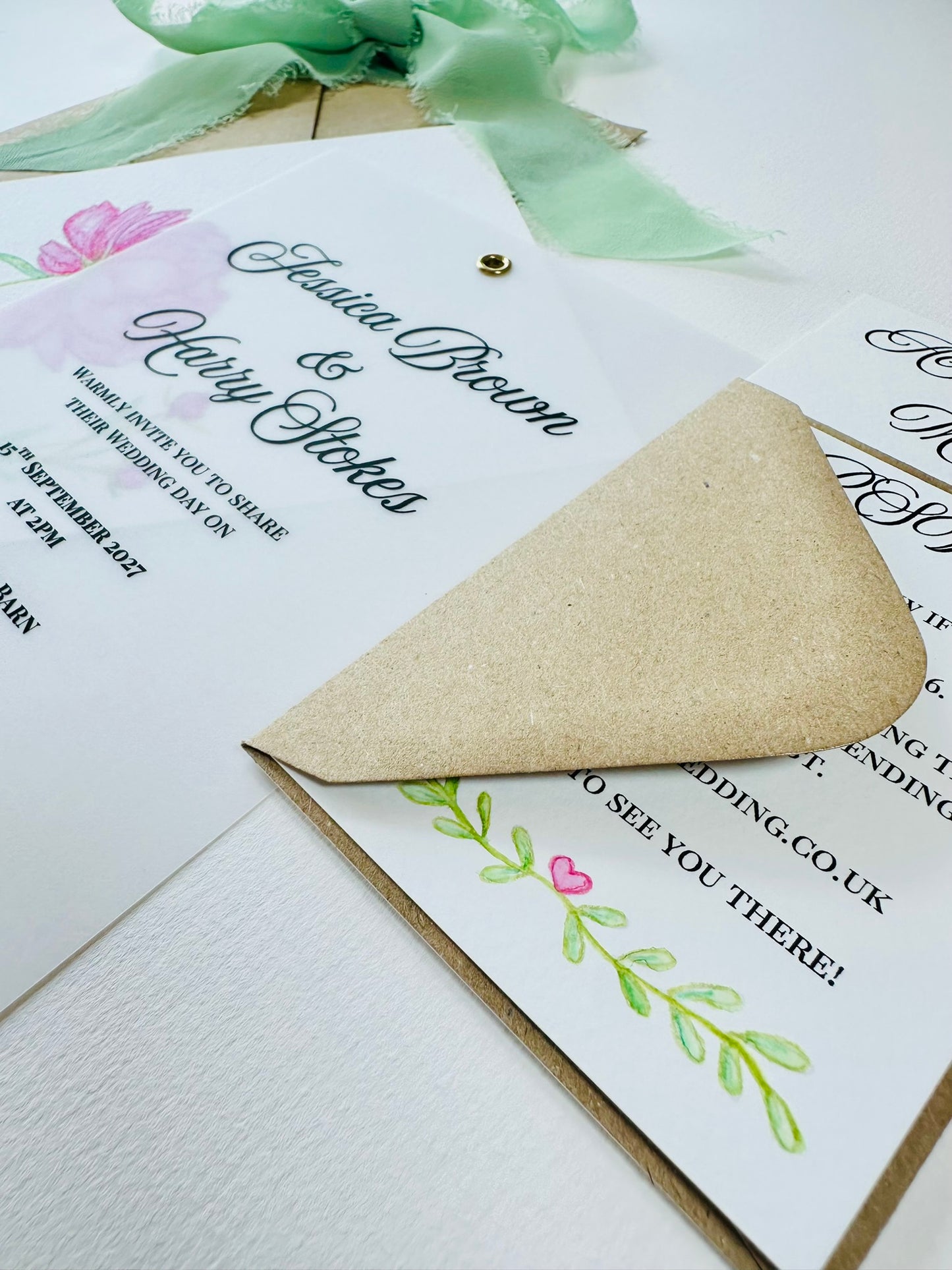 Sample Wedding Invitation - The Barrowden Collection