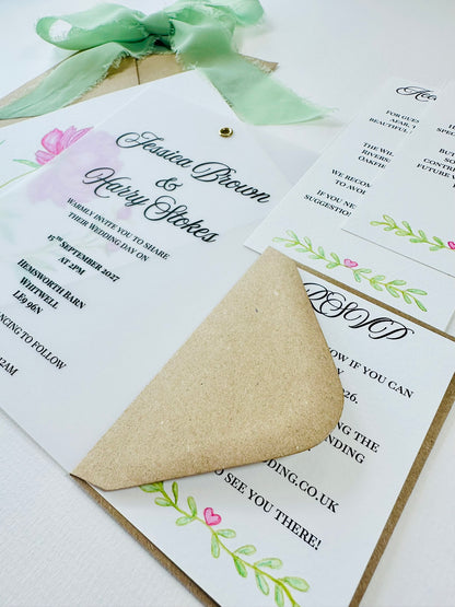 Sample Wedding Invitation - The Barrowden Collection