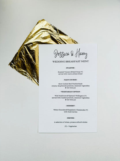 Menu Cards - The Langham Collection
