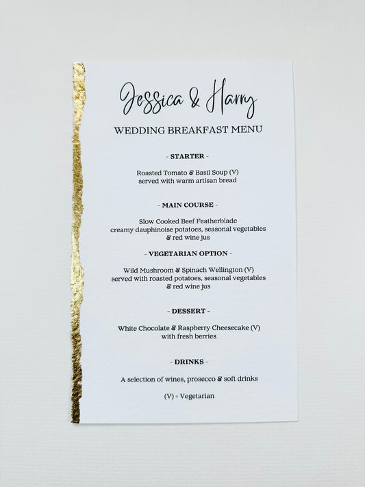 Menu Cards - The Langham Collection