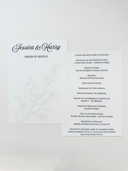 Order of Service - The Barrowden Collection