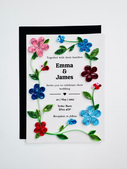 Sample Wedding Invitation - The Oakham Collection