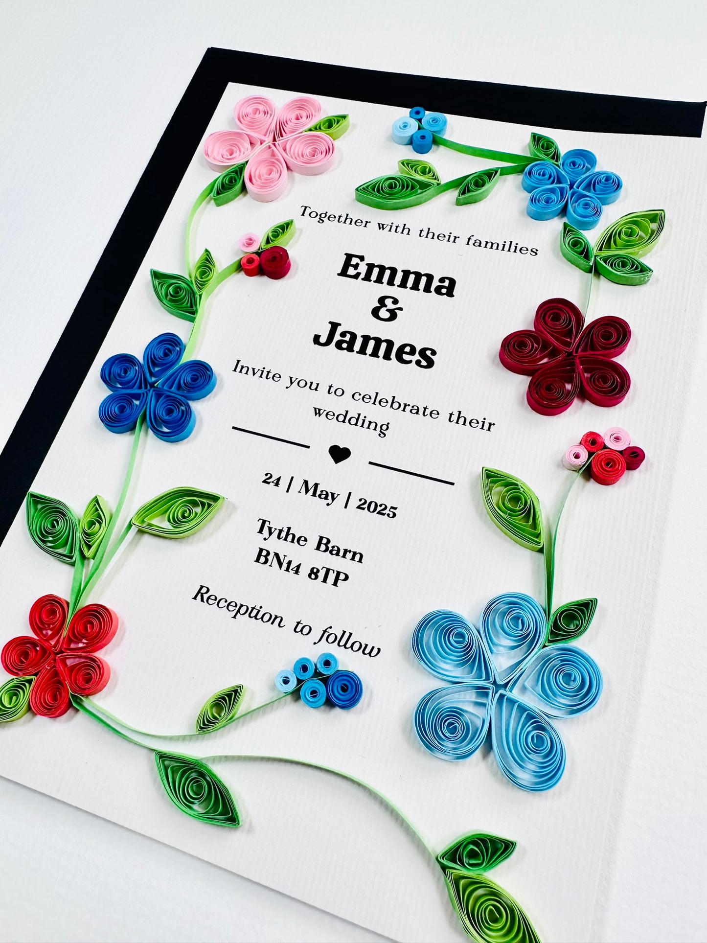Sample Wedding Invitation - The Oakham Collection