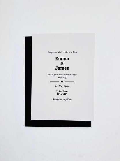 Wedding Invitation - The Oakham Collection
